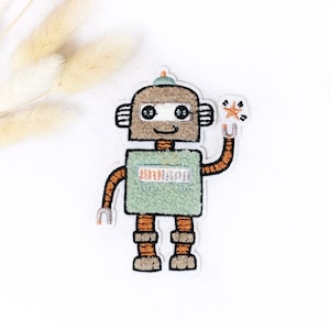 Écusson chenille : Robot | 10 x 7 cm