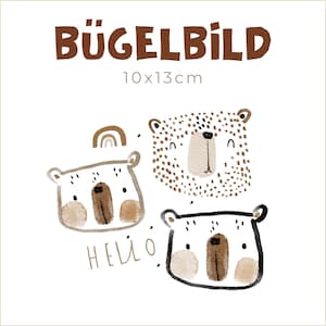 Bügelbild Hello Bears | 10x13cm