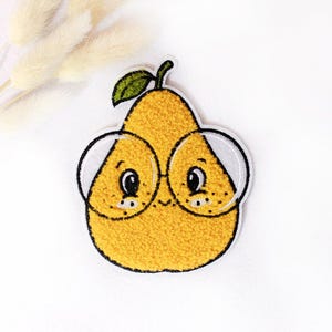 Chenille Patch: Birne | 10x8cm