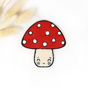 Chenille Patch: Mushroom | 9x9cm