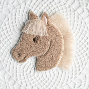 Chenille Patch: Pferd mit Mähne