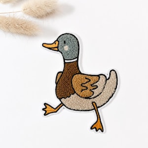 Chenille Patch: Entenfamilie Erpel | 12x10cm