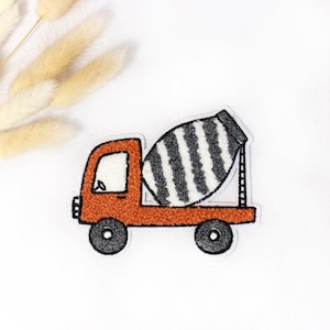 Chenille Patch Little Builder Betonmischer | 8x9,5cm
