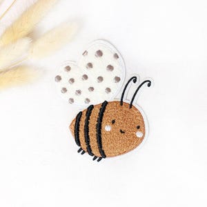 Chenille patch: Kleine bij | 9x9cm