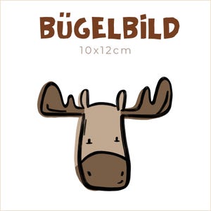 Bügelbild Little Wild Forest Animals: Elch | 10x12cm