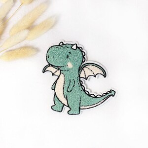 Chenille Patch: Dragon mint | 10x10cm