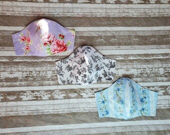 Adult/Teen Sized Floral Face Masks