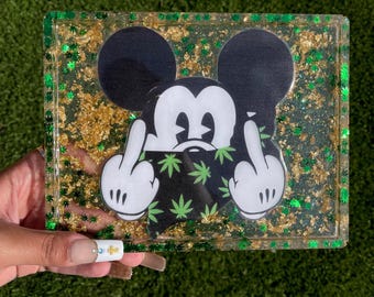 Gangsta Mickey - Resin Rolling Tray
