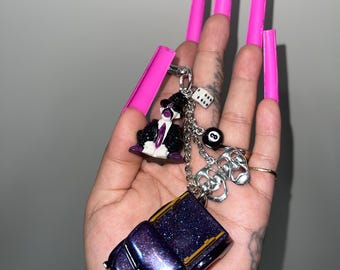 Cartuned '47 Ford C.O.E X Homies Payaso 'Hobo Clown' Monito Keychain Handmade by me.