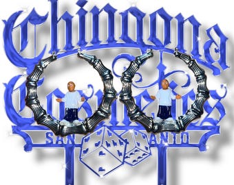 Large Silver Bamboo 'LIL GHOST' Homie Hoops
