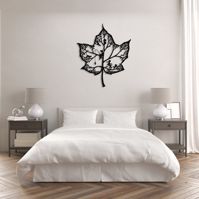 Tropical Leaves Wall Art Decor Metal Leaf Wall Art for Living Etsy