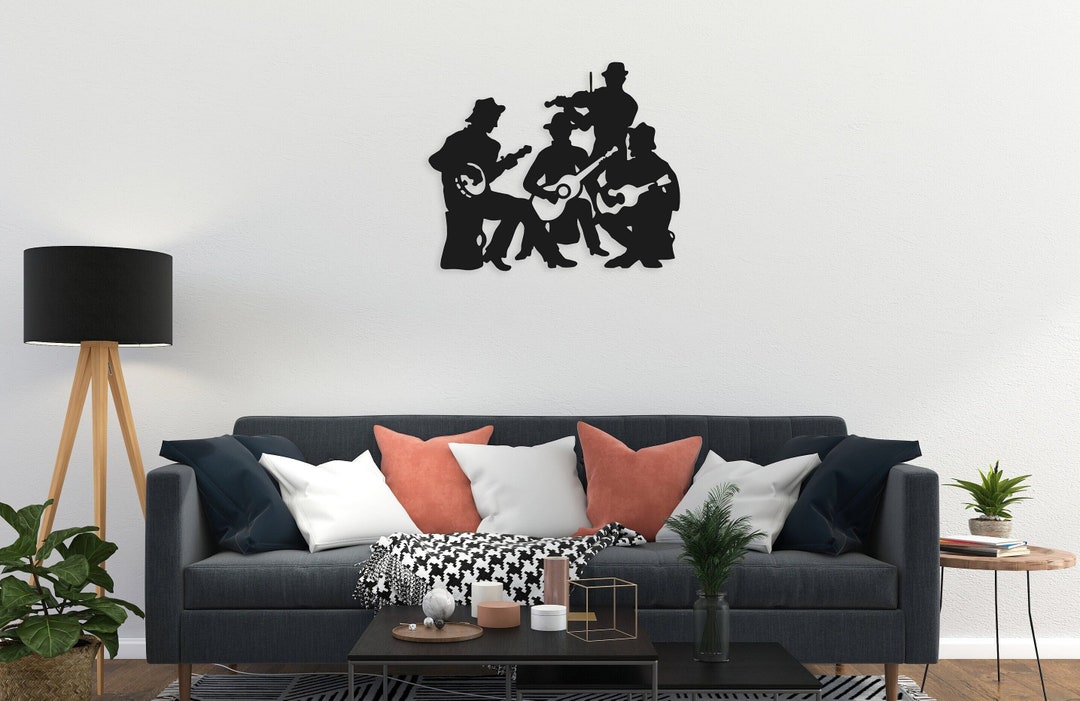 Guitar and Music Metal Wall Art, Music Themed Wall Art Decor, Gift for