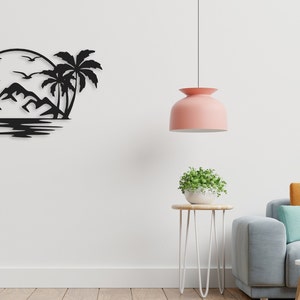 Metal Art Palm Tree Wall Decor