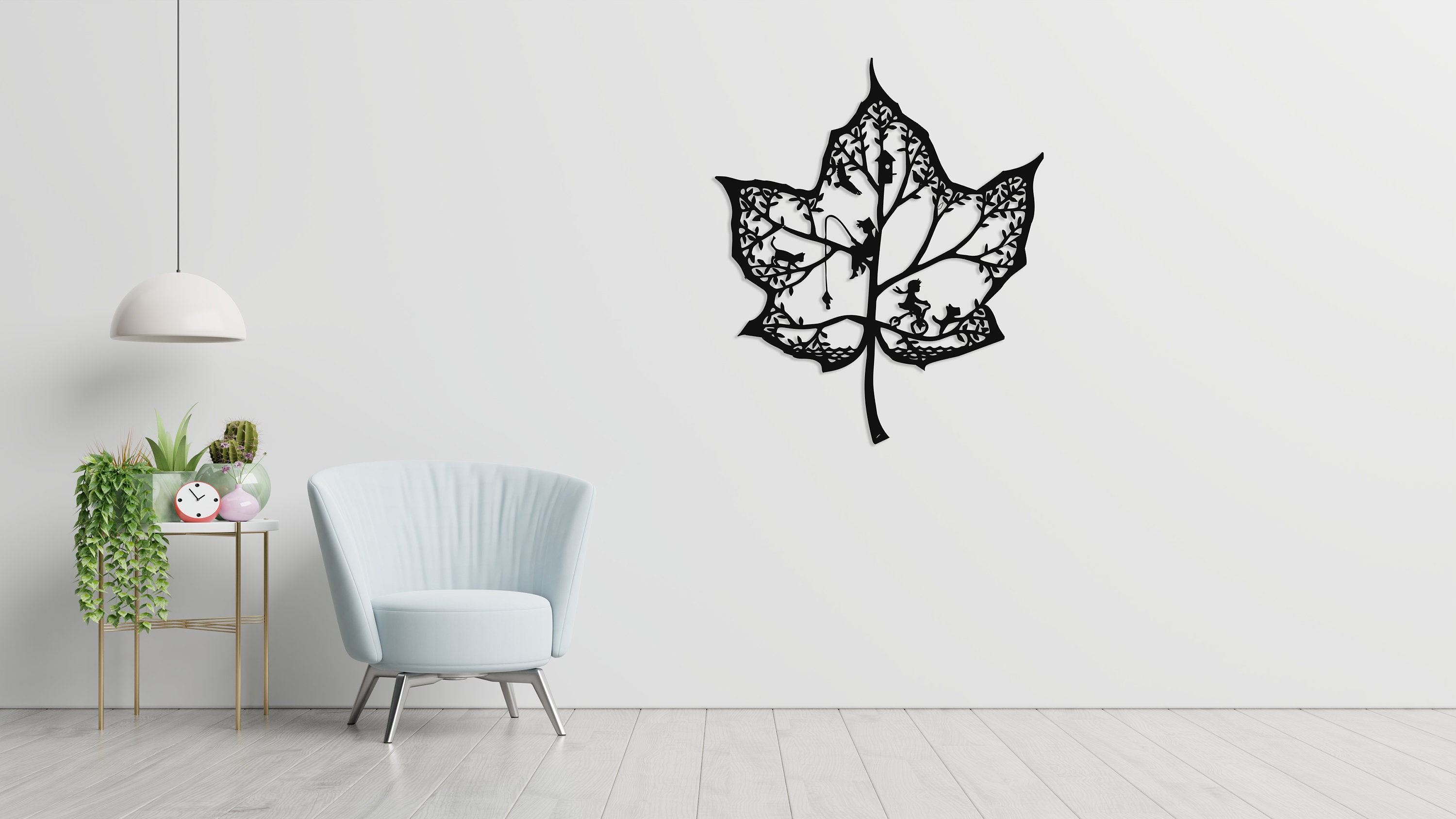 Tropical Leaves Wall Art Decor Metal Leaf Wall Art for Living Etsy