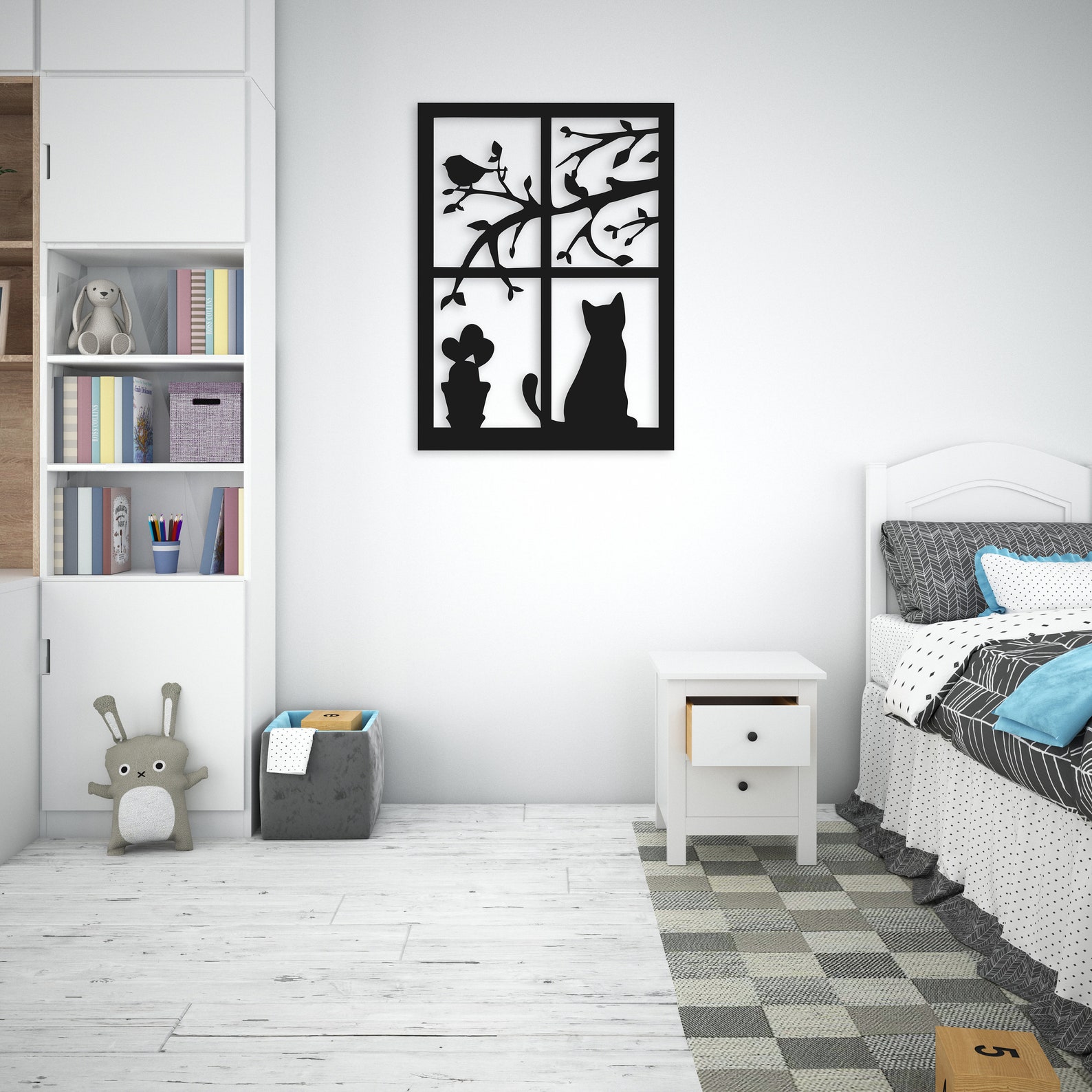 Cat Art Cat Wall Decor Teen Girl Room Decor Cat Lover Gift - Etsy