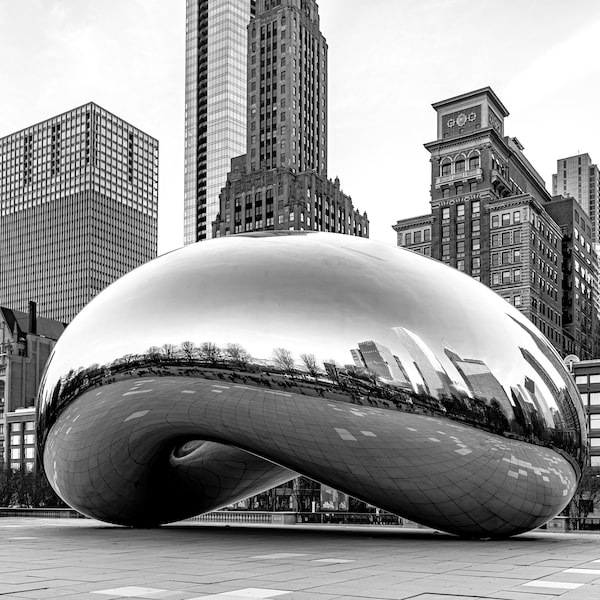 The Bean Millennium Park Chicago Cloud Gate Urban Decor Wall Art