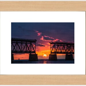 Sunset at Bahia Honda Bridge, Florida Keys Photography Wall Art image 5