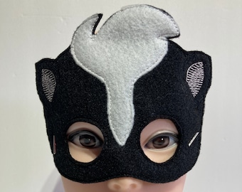 Skunk Dress Up/Pretend Play Mask Halloween Costume Halloween Birthday Party Favors Felt Mask