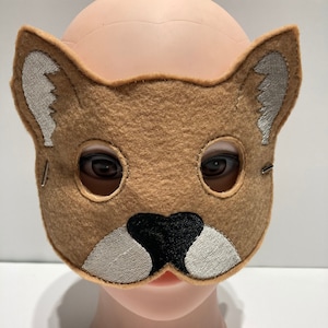 Cougar Mountain Lion Puma Dress Up/Pretend Play Mask Zoo Animal Costume Halloween Birthday Party Favors Felt Mask