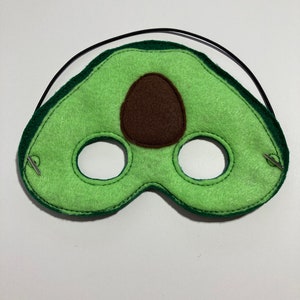 Avocado Dress Up/Pretend Play Mask Halloween Costume Halloween Birthday Party Favors Felt Mask