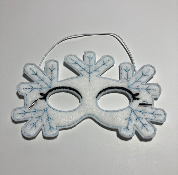 White Masquerade Mask Woman Horn Mask Winter Dryad Costume White