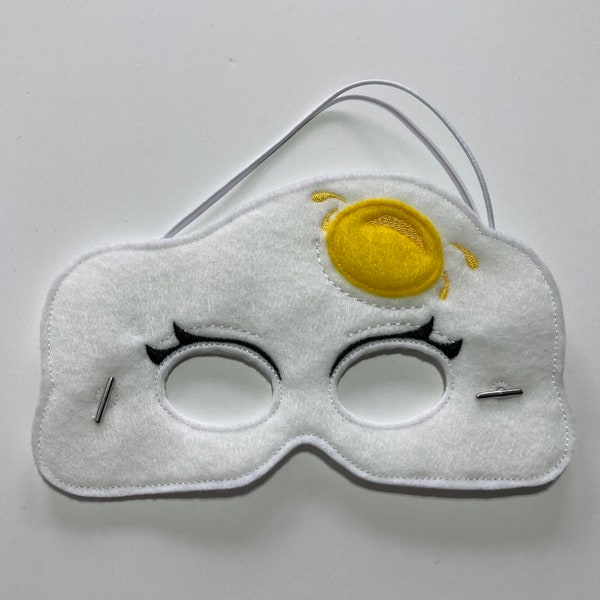 Egg Breakfast Food Dress Up/Pretend Play Costume Halloween Birthday Party Favors Mask Felt Mask