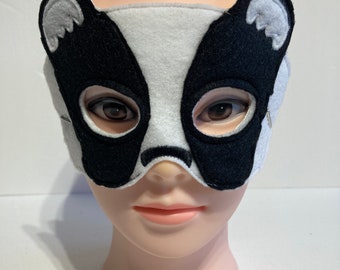 Badger Dress Up/Pretend Play Mask Halloween Costume Halloween Birthday Party Favors Felt Mask