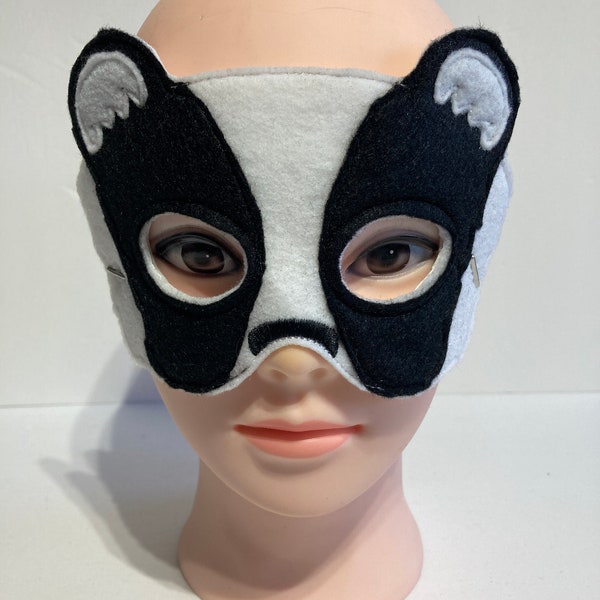 Badger Dress Up/Pretend Play Mask Halloween Costume Halloween Birthday Party Favors Felt Mask