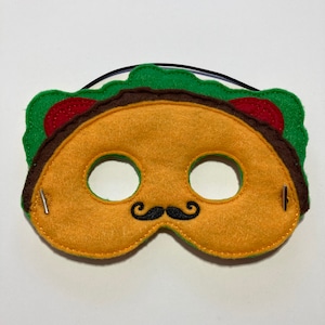 Taco Dress Up/Pretend Play Costume Halloween Birthday Party Favors Mask Felt Mask