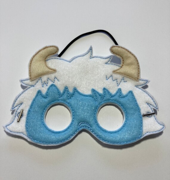 Yeti Dress Up/pretend Play Mask Halloween Costume Birthday Etsy