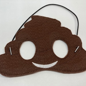 Youth Size Poop Dress Up/Pretend Play Mask Halloween Birthday Party Favors Costume Felt Mask (only 1 size available)