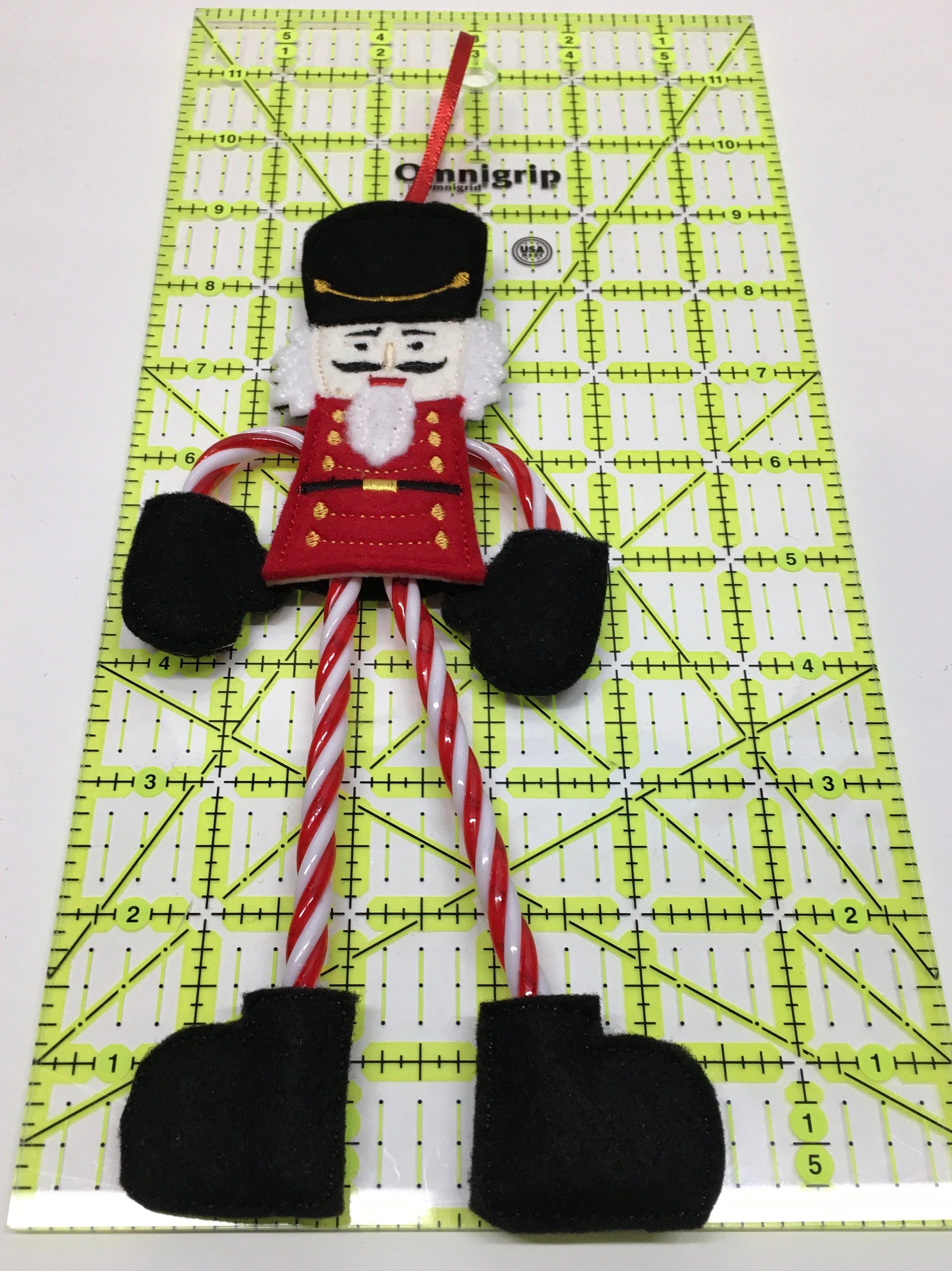 Nutcracker Candy Cane Ornament Christmas Etsy