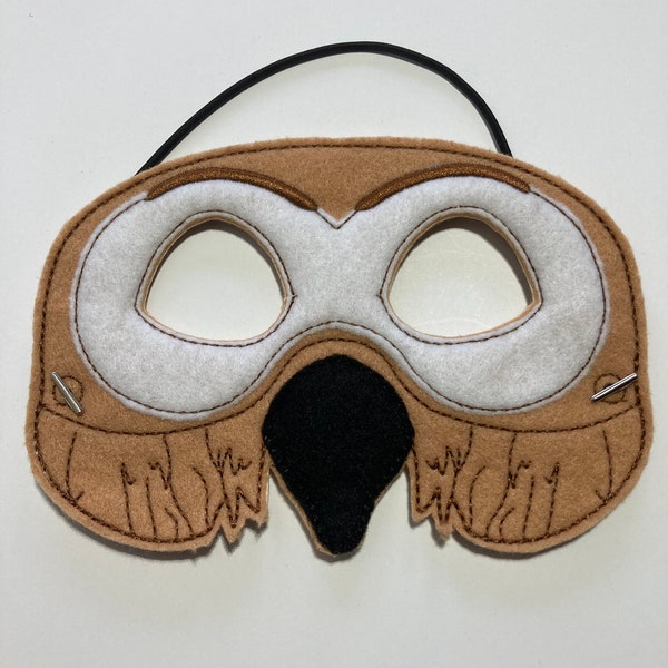 Brown Owl Dress Up/Pretend Play Mask Halloween Costume Birthday Party Favors Felt Mask