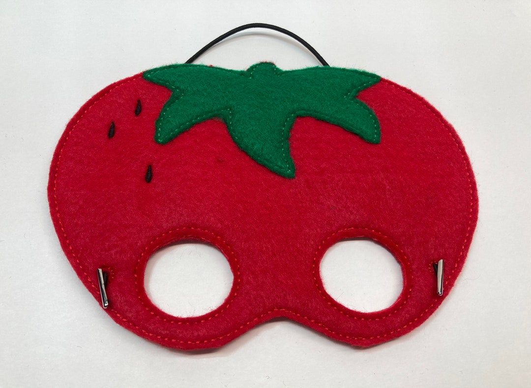Strawberry Dress Up/pretend Play Mask Fruit Halloween Costume