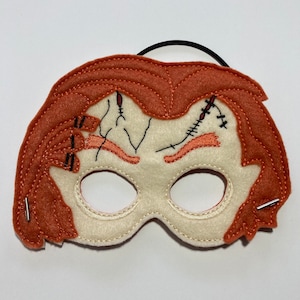 Scary Doll From The 80’s Dress Up/Pretend Play Costume Halloween Birthday Party Favors Mask Felt Mask