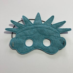 Youth Size Lady Liberty Dress Up/Pretend Play Mask Halloween Costume Halloween Birthday Party Favors Felt Mask (Only one size available)