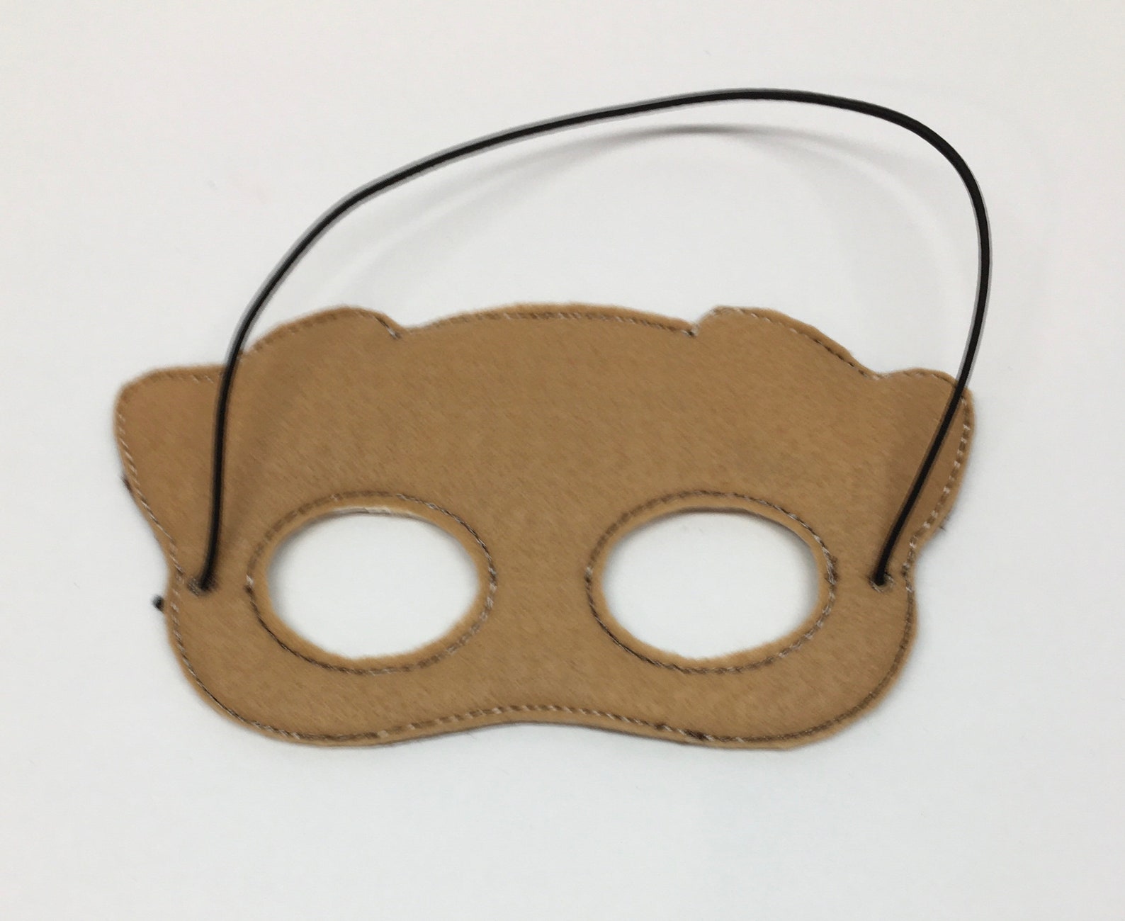 Pug Dog Dress Up/pretend Play Mask Brown or Black Costume Etsy