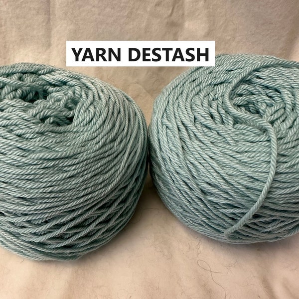 YARN DESTASH Audine Wools Sleek by Knitcrate Utopia Merino Wool Baby Alpaca Mulberry Silk aqua