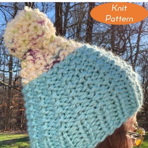 STRICK Anleitung - Macari Mütze - einfache Strickanleitung Größe inklusive Two Tone
