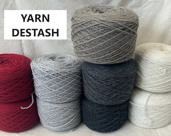 YARN DESTASH: Cloudborn Fibers Highland Fingering Bluprint Craftsy Wool