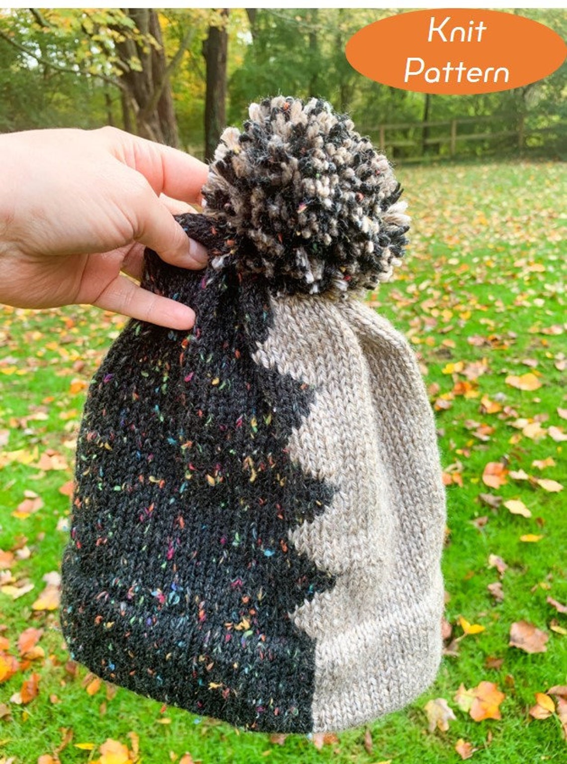 KNITTING PATTERN Socorro Two Color Knit Hat Pattern With Etsy