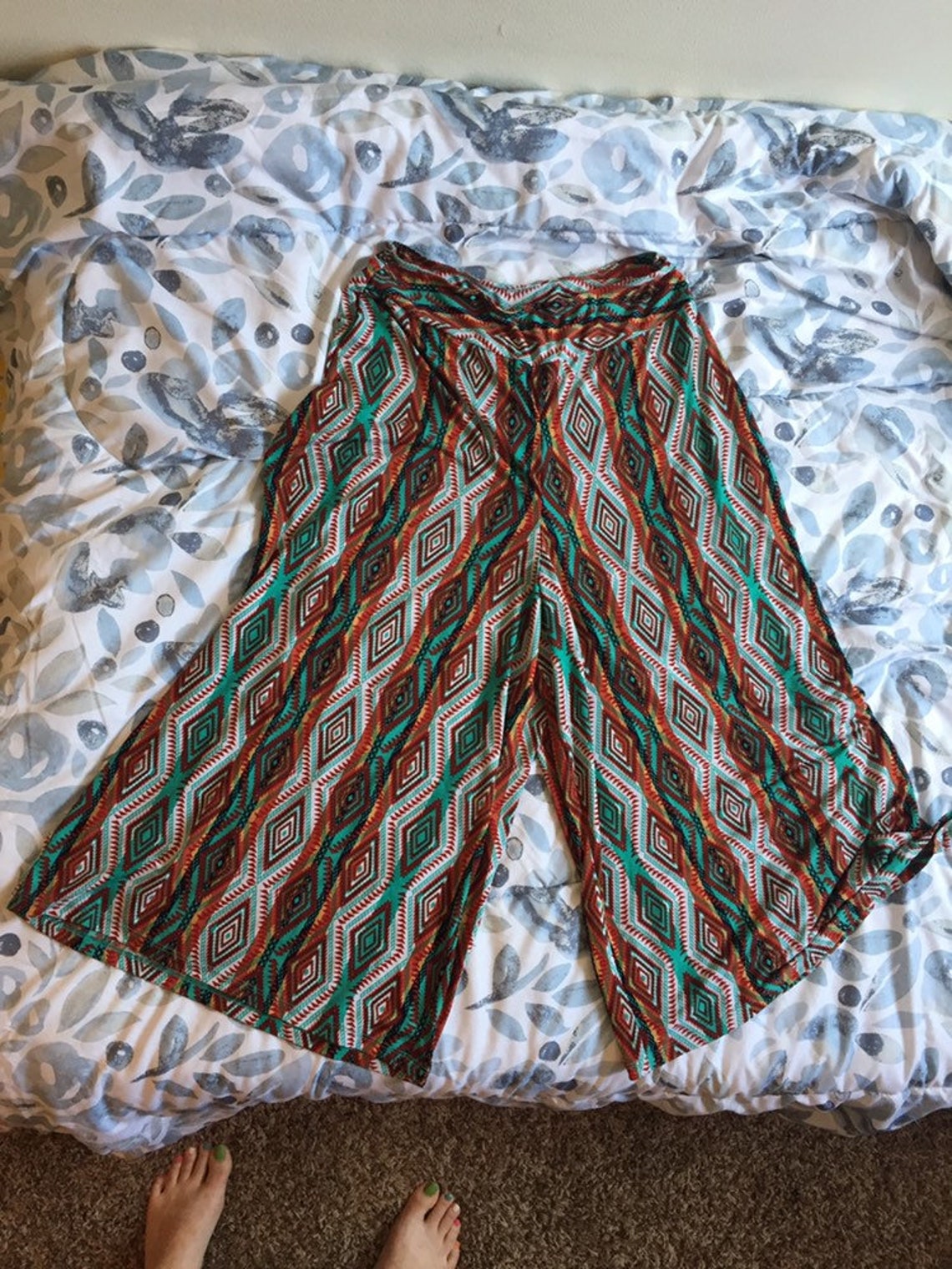 Calf Length Flair Pants Etsy