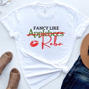 Fantasia como Reba da Applebee, arquivo de design de camisa de música country em SVG, Jpg, PNG, PDF para sublimação, Cricut, silhueta, arquivo digital.