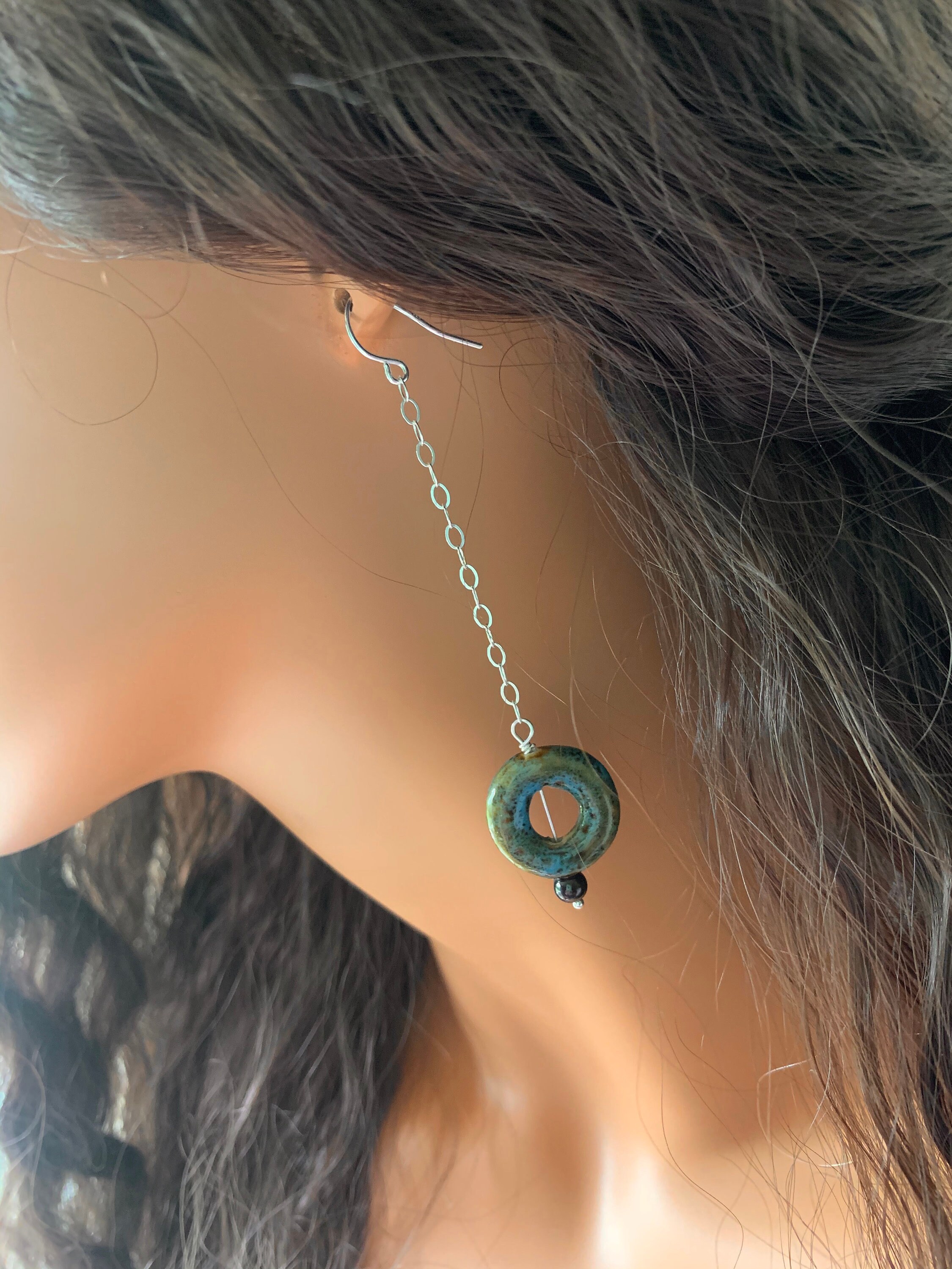 Long Sterling Silver Chain Drop & Dangle Lightweight Etsy