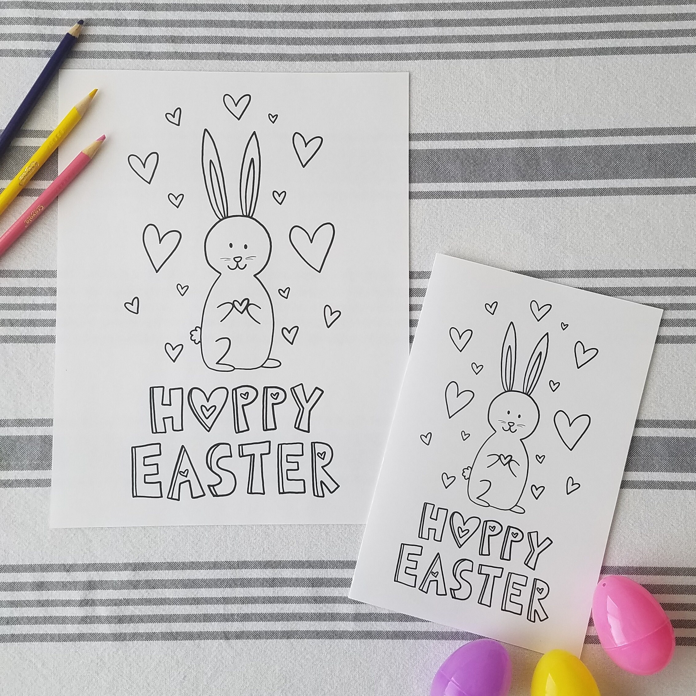 Printable Easter Coloring Pages and Cards, Adult and Kid Coloring ...