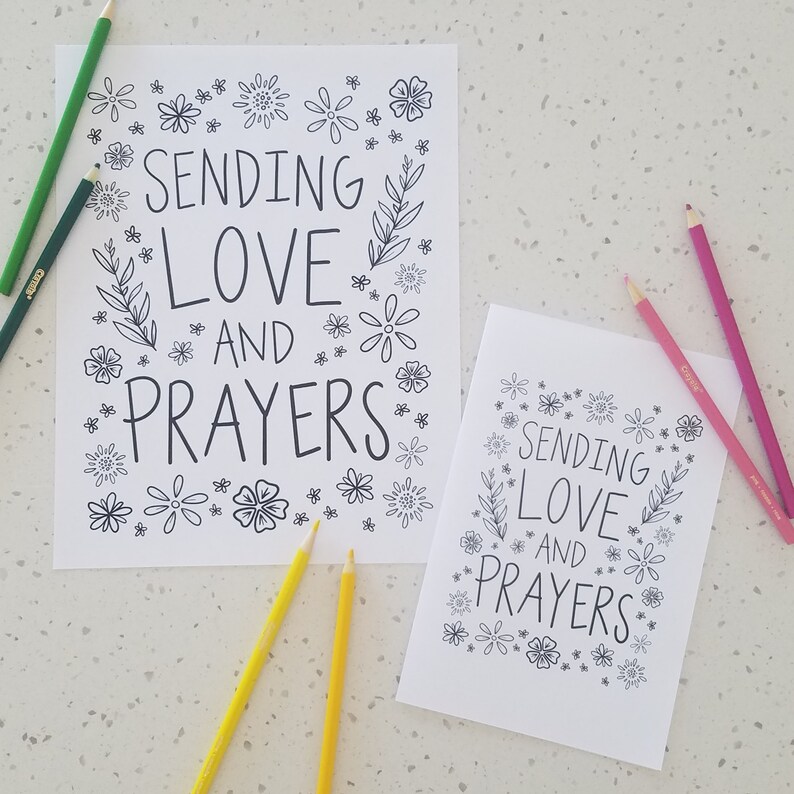 NEW Printable Thinking of You Coloring Pages and Cards (part 2), Adult ...