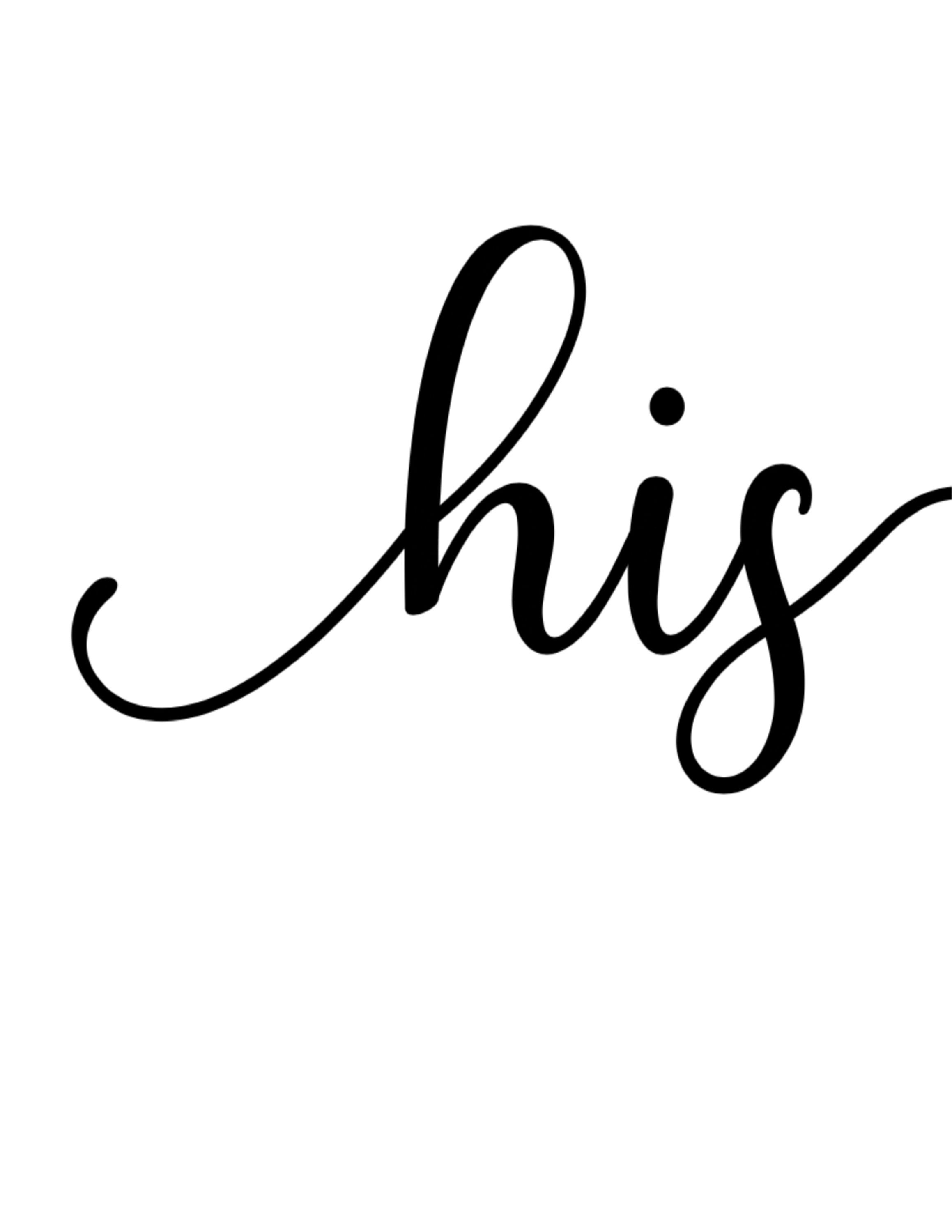 Set of 3 His and Her Bedroom Print Line Drawing Wall Art | Etsy