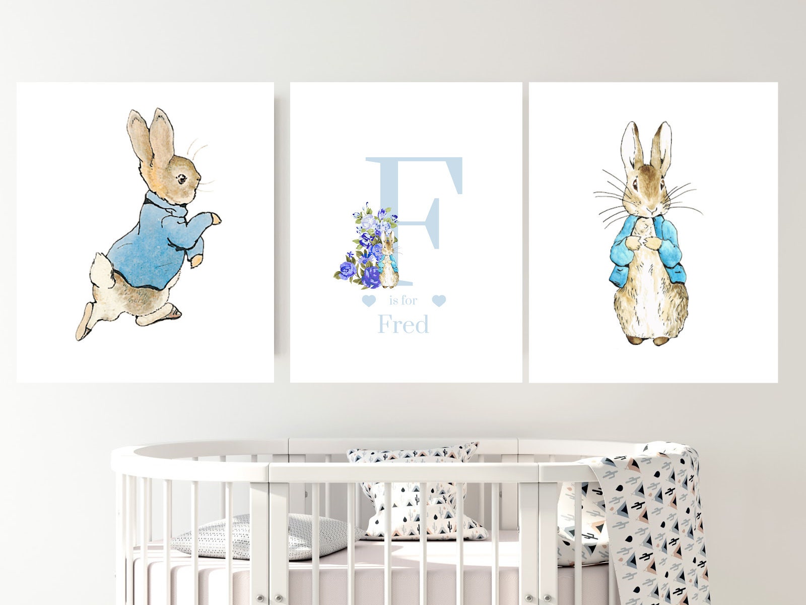 Peter Rabbit Set of 3 Nursery Prints Etsy