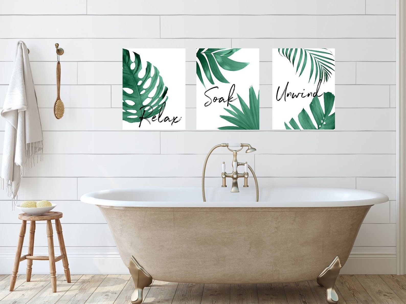 Bathroom Prints Set Of 3 Wall Art Home Decor Bathroom Etsy