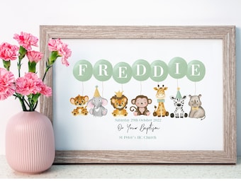 Personalised Baptism Print | Baptism Gift | Christening Gift | Keepsake Gift | Christening Keepsake | Godparent Gifts |Baby Boy |Baby Girl